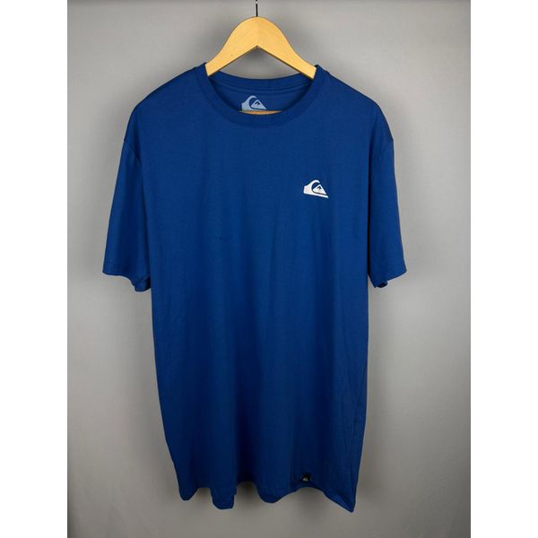 Camisa quiksilver desenho nas costas azul 