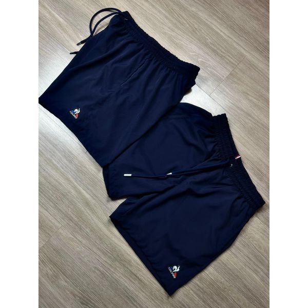 Bermuda Tactel Azul Marinho Le Coq Simbolo Sem Escrita- Vermelho/azul/Branco 