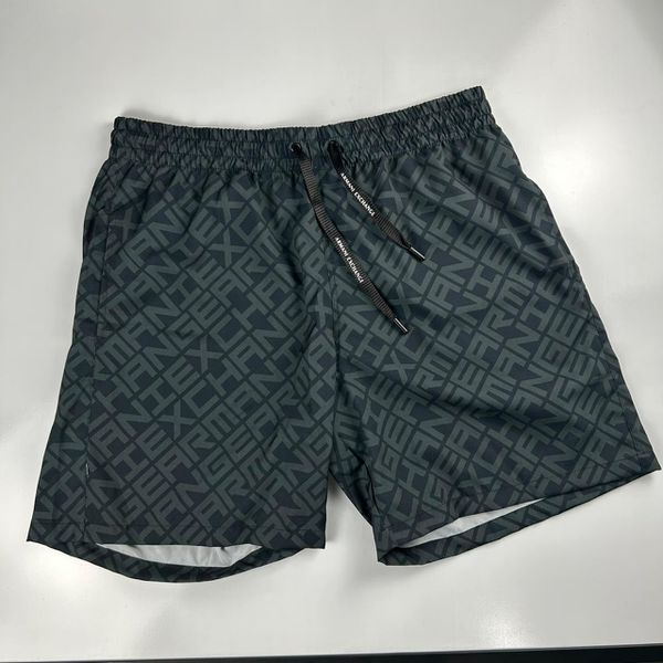 Bermuda Tactel Armani Exchange Cinza escuro
