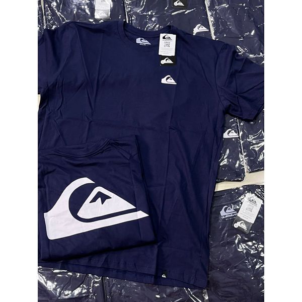 Camisa Quiksilver Azul Marinho Desenho Nas costas 