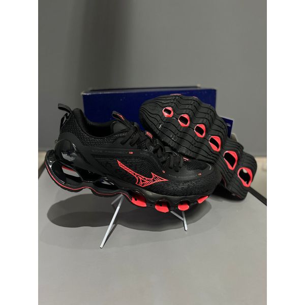 Tênis Mizuno Wave Prophecy 13 Preto/ Vermelho