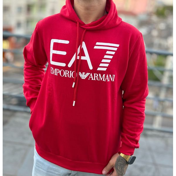 Moletom C/Capuz Armani EA7 Vermelho