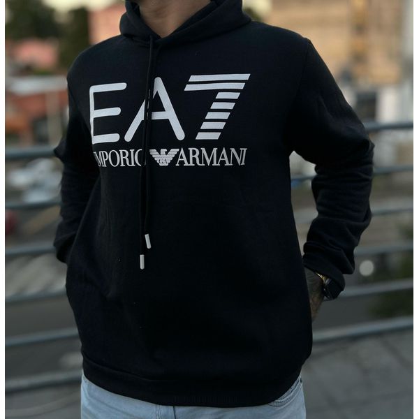 Moletom C/Capuz Armani EA7 Preta