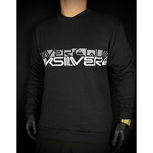 Moletom s/capuz preto quiksilver 