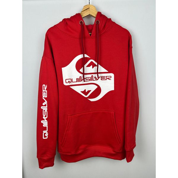 Moletom Quiksilver Premium C/Capuz Vermelho Quik Ying Yang