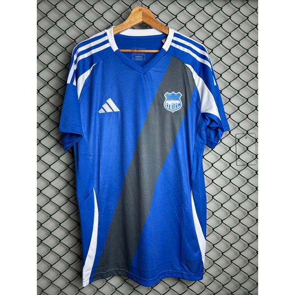Camisa do Emelec azul/preta 24/25 Copia