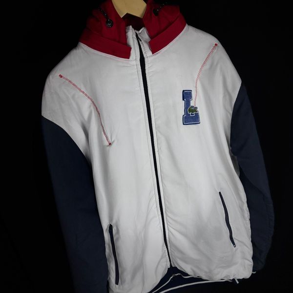 Jaqueta Lacoste Branca/Azul