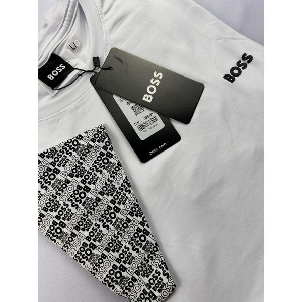 Camisa Peruana Boss Branca Escrita Na Manga