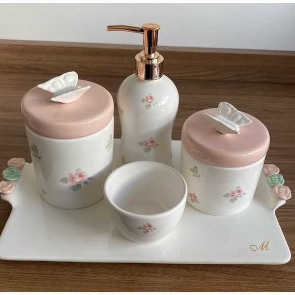 Kit de Higiene Floral Rosa