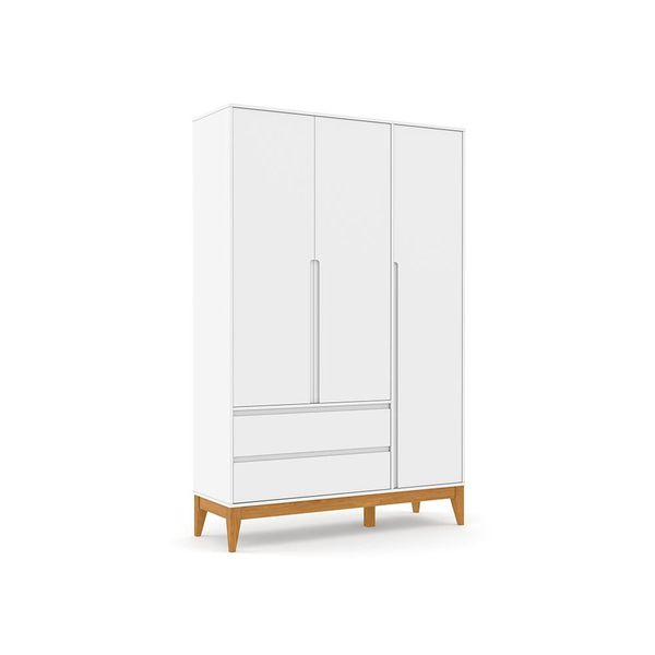 Roupeiro Nature 3 Portas Clean