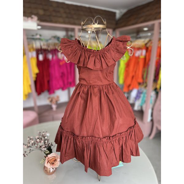 Vestido Niara Marrom