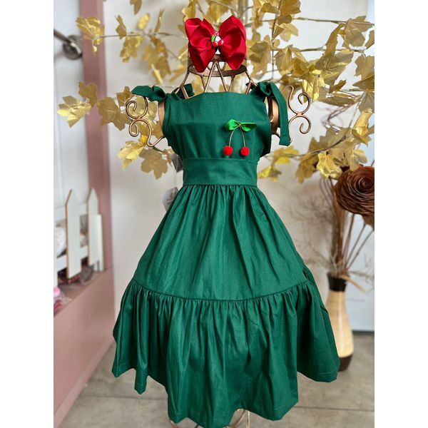 Vestido Mari Laços Verde