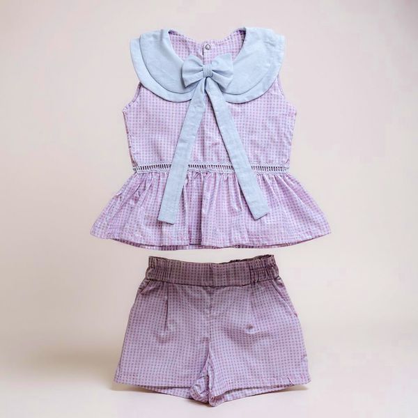 Conjunto Bebel rosa