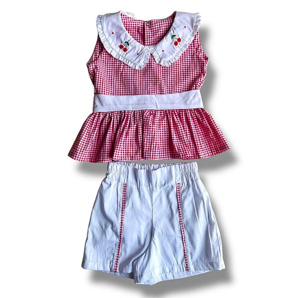 Conjunto Katy vermelho