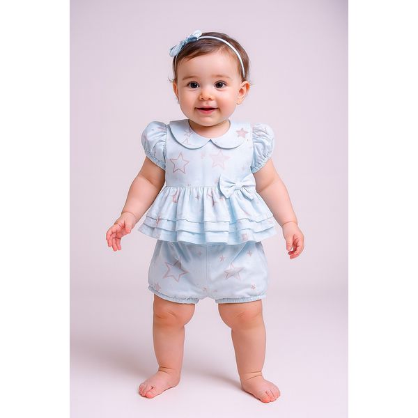 Conjunto Uyara-estrela rose