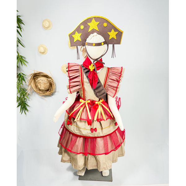 Maria Bonita Comprar Vestido De Quadrilha Infantil Vestido Junino