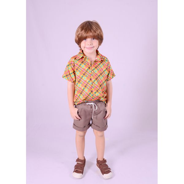 Blusa social xadrez 