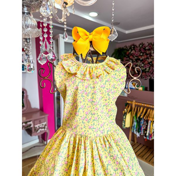 Vestido Lily floral amarelo