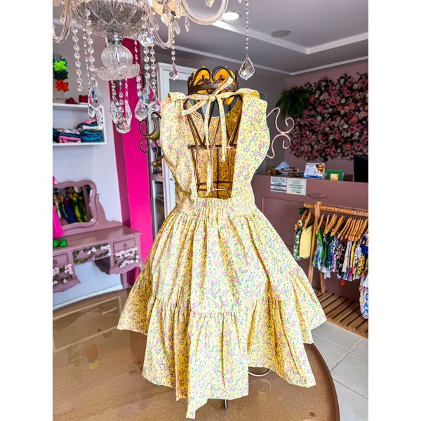 Vestido Lily floral amarelo