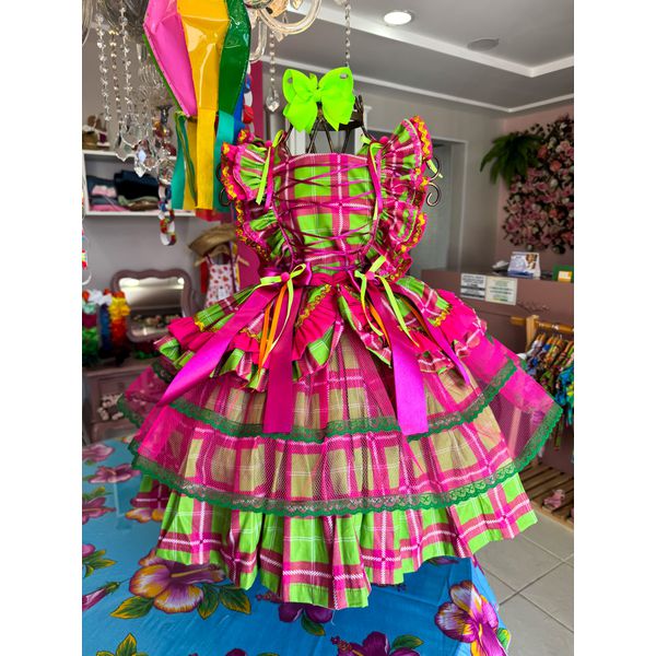 Vestido Junino Luxo Mangueira