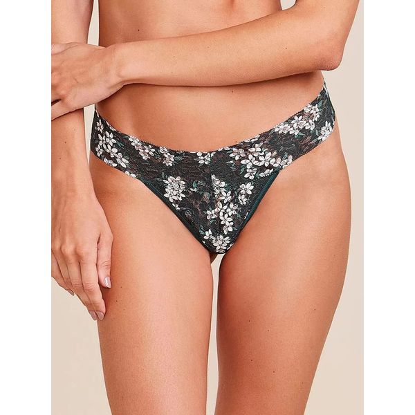 Calcinha Fio Dental Renda Estampa Floral