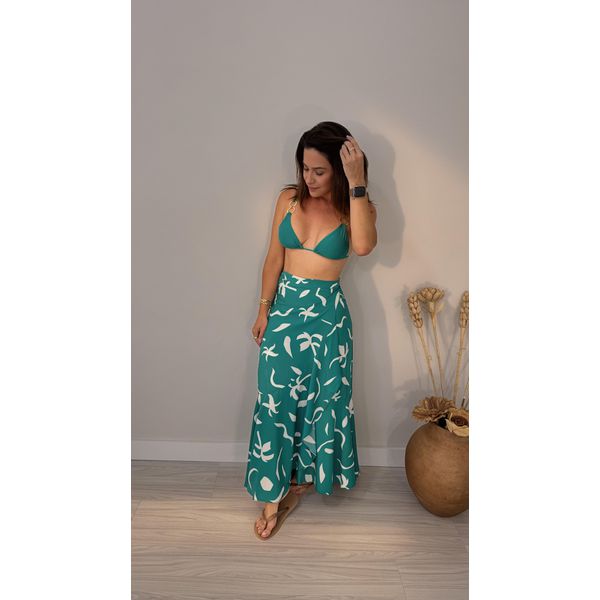 Saia Pareo Bianca Estampada