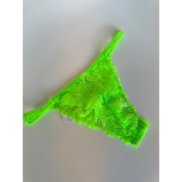 Calcinha String Fio Renda Verde