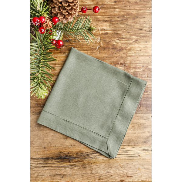 Guardanapo linho verde militar