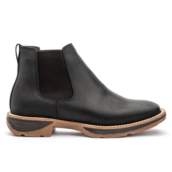 BOTA WORK JUMP COURO HIDROFUGADO PRETO