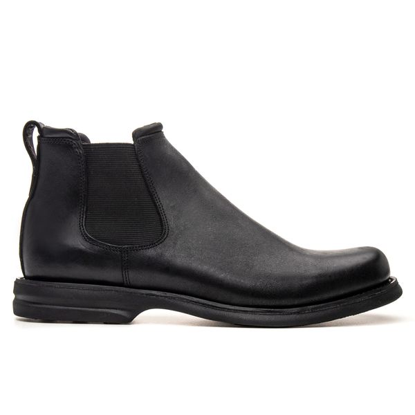 BOTA CHELSEA COMFORT COURO HIDROFUGADO PRETO