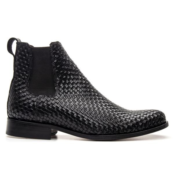 BOTA CHELSEA COURO TRICÊ NOBRE PRETO