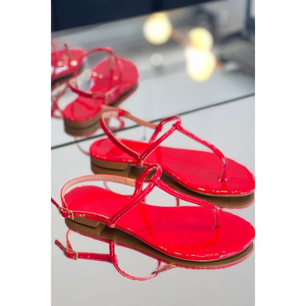 Sandalia Básica vermelho