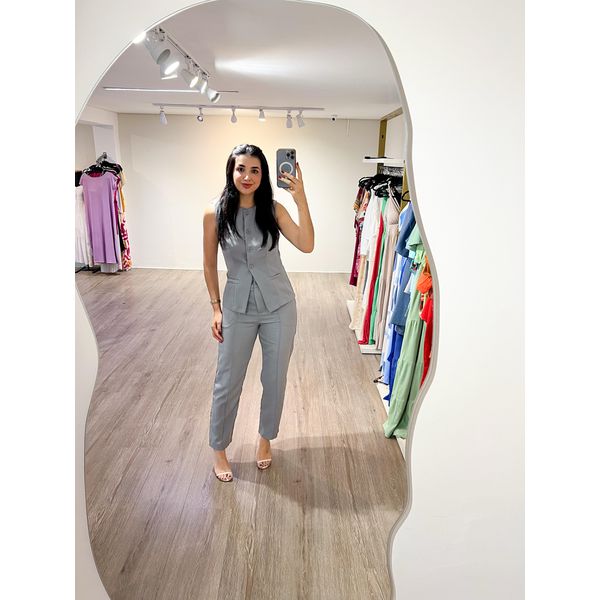 Conjunto colete Cinza