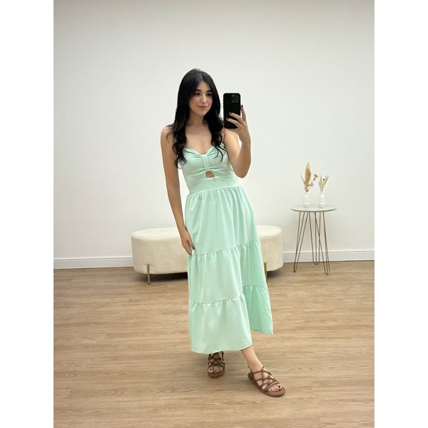 Vestido Iara Verde Agua