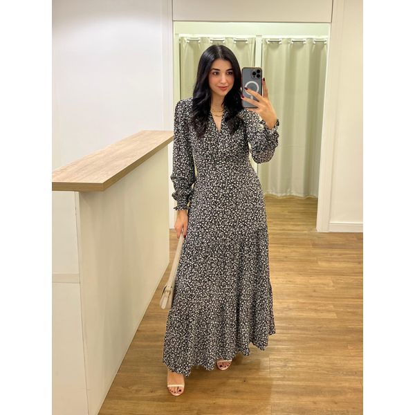 Vestido Manu Preto/Branco