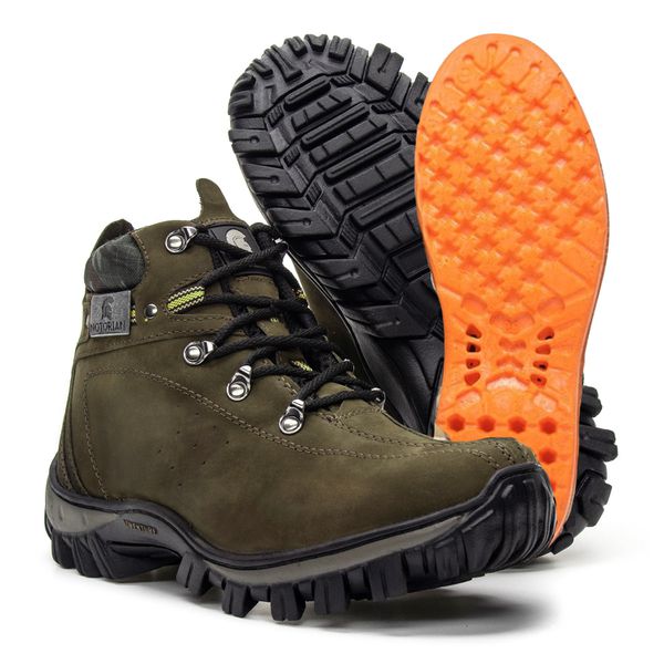 Bota Adventure Eagle Masculina em Couro - Verde