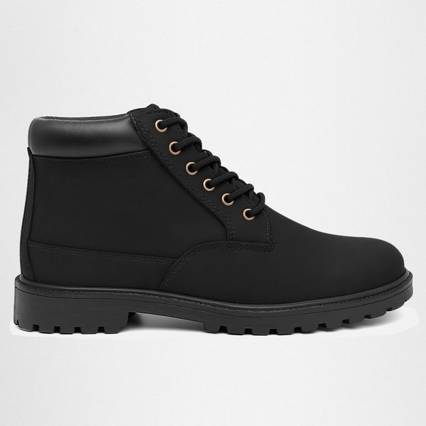 Bota Masculina Arizona Camurcinha Couro Adventure Casual - Preto