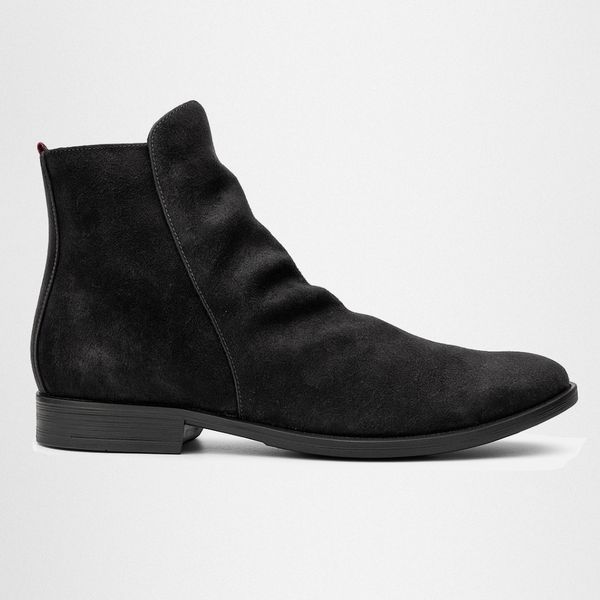 Bota Masculina Shelby em Couro Legitimo - Preto