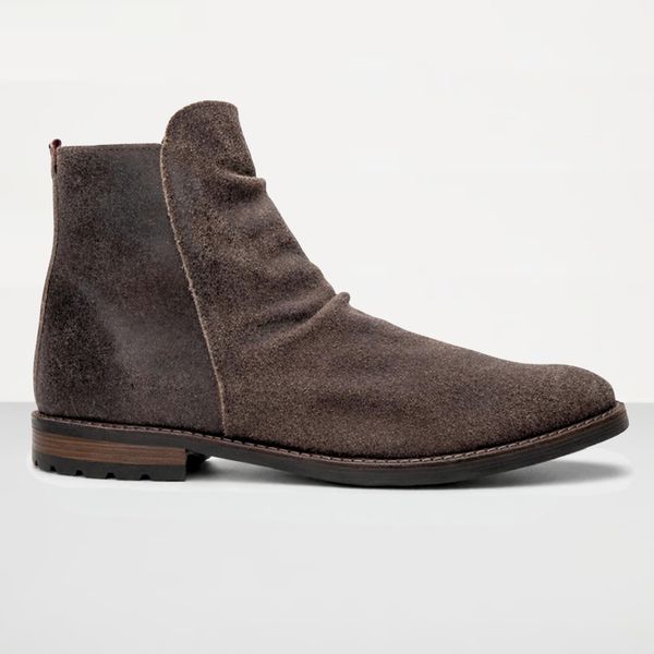 Bota Masculina Shelby em Couro Legitimo - Café