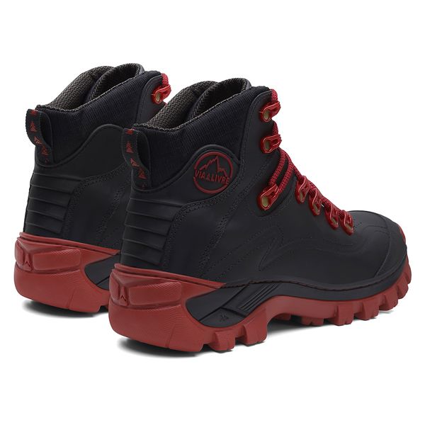 Bota Masculina Adventure Tenessee em Couro Leg timo Preto