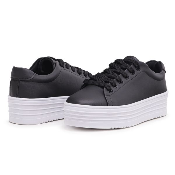 Solado Branco TÃªnis Preto Com Branco Feminino Tênis Ramarim