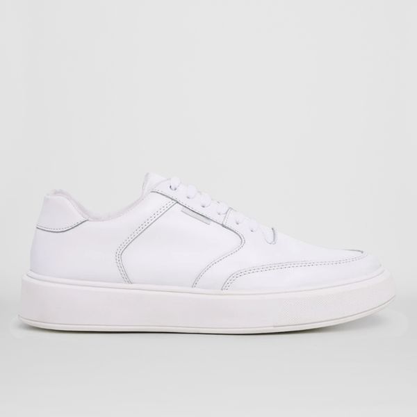 Tenis Masculino Casual Branco Sola Reta - Branco
