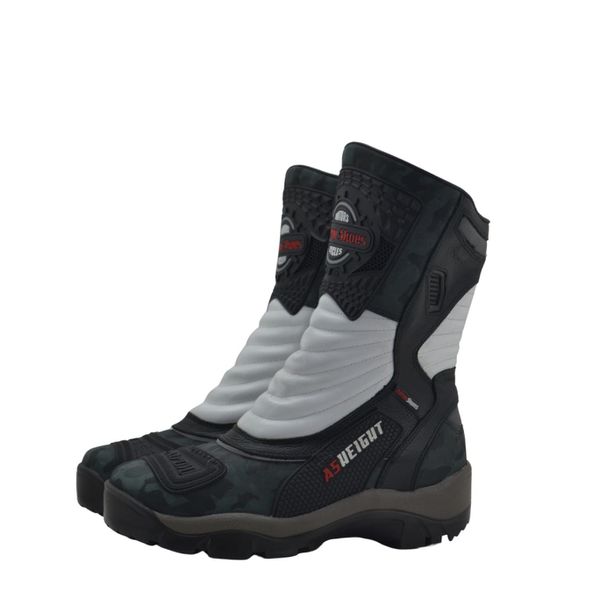Bota Cano Alto Motociclismo Couro Legitimo 9cm De Altura 952