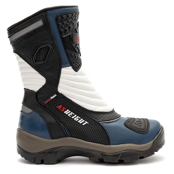Bota Cano Alto Motociclista Couro Legitimo 9cm De Altura 952 