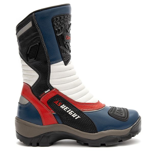 Bota Cano Alto Motociclista Couro Legitimo 9cm De Altura 952 