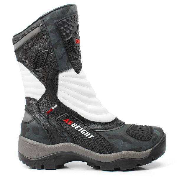 Bota Cano Alto Motociclista Couro Legitimo 9cm De Altura 952 