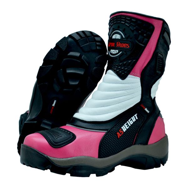 Bota Cano Alto Motociclismo Couro Legitimo 9cm De Altura 952