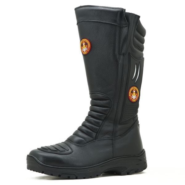 Bota de bombeiro civil em couro legítimo 295 Atron Shoes