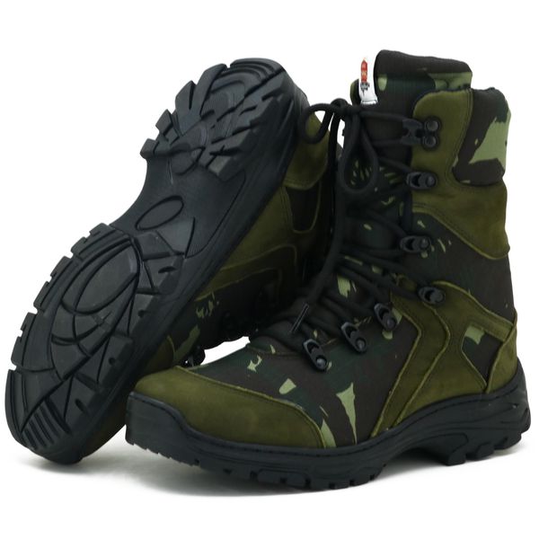 Bota de caça e pesca verde militar camuflado 293