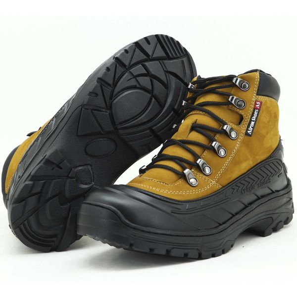 Coturno Adventure trekking em couro na cor castor emborrachado 247